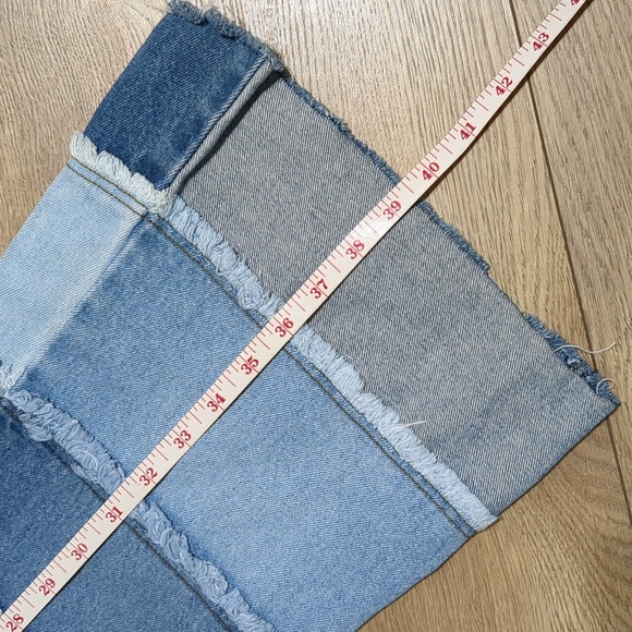 Vtg '00s Zana di patchwork flare jeans size 11 - Picture 12 of 13